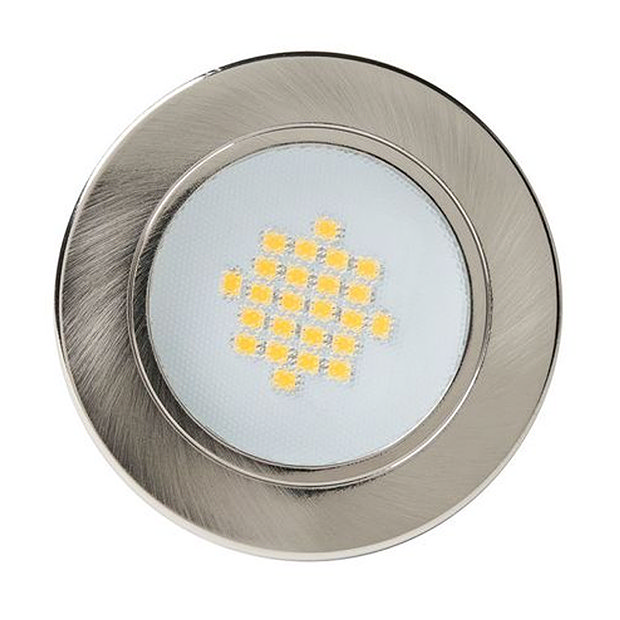 Revive Round LED Recessed Under Light Satin Nickel