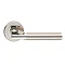 Revive Santorin Round Door Lever Handles - Polished Nickel / Satin Nickel Large Image