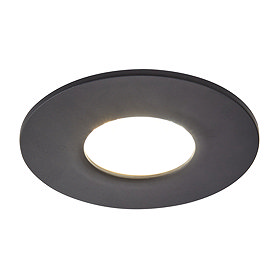 Revive Satin Black IP65 LED Fire-Rated Fixed Downlight Large Image