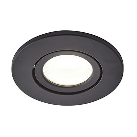 Revive Satin Black IP65 LED Fire-Rated Tiltable Downlight Large Image