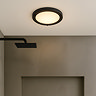 Ellis & Co Satin Black Small LED Flush Bathroom Ceiling Light