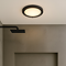 Ellis & Co Satin Black Small LED Flush Bathroom Ceiling Light