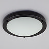 Ellis & Co Satin Black Small LED Flush Bathroom Ceiling Light