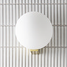 Revive Satin Brass Bathroom Wall Light with Globe Shade