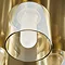 Revive Satin Brass/Champagne Glass 3-Light Plate Ceiling Light  Feature Large Image