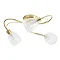 Revive Satin Brass/Clear Glass 3-Light Ceiling Light  Profile Large Image