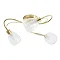 Revive Satin Brass/Clear Glass 3-Light Ceiling Light Profile Large Image