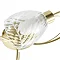 Revive Satin Brass/Clear Glass 3-Light Ceiling Light Feature Large Image