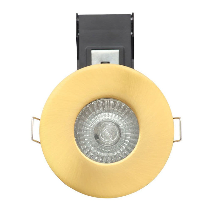 Revive Satin Brass IP65 Fire Rated Downlight  Profile Large Image