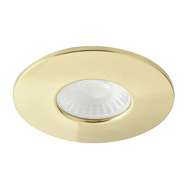 Revive Satin Brass IP65 LED Fire-Rated Fixed Downlight  Feature Large Image