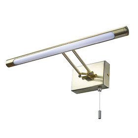 Revive Satin Brass LED Bathroom Picture/Mirror Light Large Image