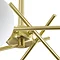 Revive Satin Brass/Opal Glass 5-Light Cross Arm Ceiling Light  Feature Large Image
