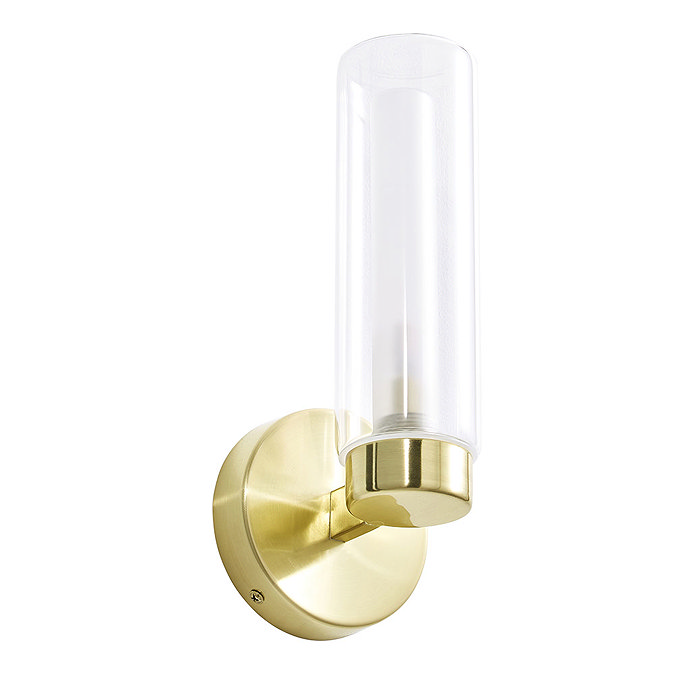 Revive Satin Brass Tube Bathroom Wall Light  Profile Large Image