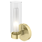 Revive Satin Brass Tube Bathroom Wall Light