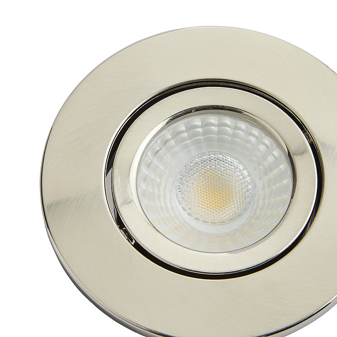 Revive Satin Nickel IP65 LED Fire-Rated Tiltable Downlight  Feature Large Image