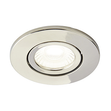 Revive Satin Nickel IP65 LED Fire-Rated Tiltable Downlight  Profile Large Image