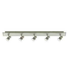 Revive Satin Silver 5 Light Spotlight Bar Large Image