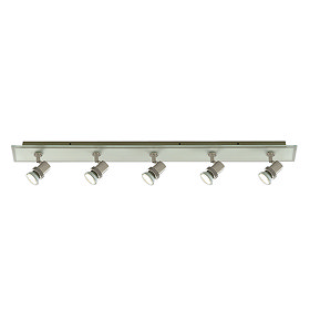 Revive Satin Silver 5 Light Spotlight Bar Large Image