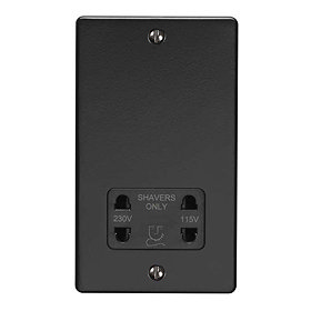 Revive Shaver Socket Matt Black/Black Large Image