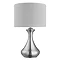 Revive Satin Silver Touch Table Lamp with White Shade Large Image