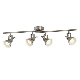 Revive Satin Silver 4 Light Split Spotlight Bar Large Image