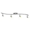 Revive Satin Silver 4 Light Curved Spotlight Bar Large Image