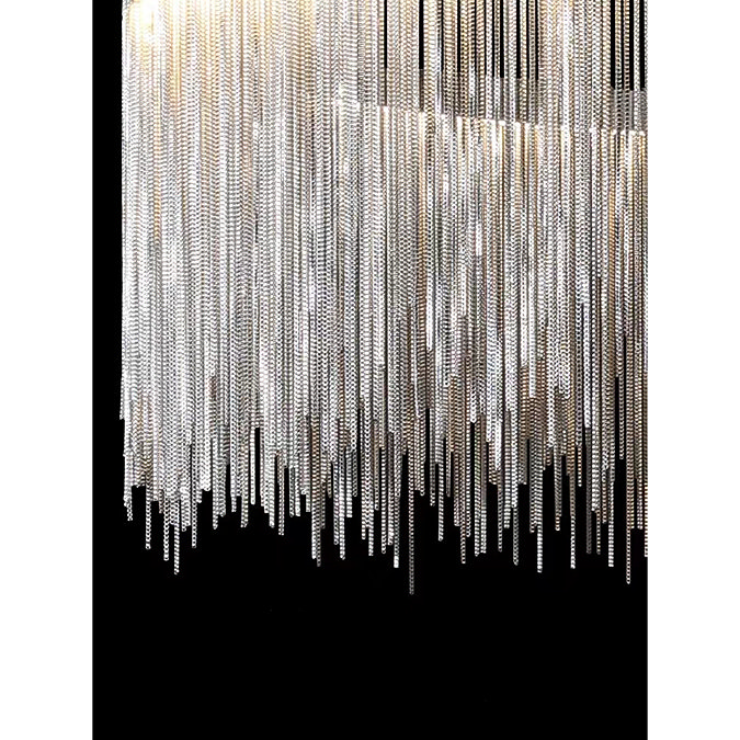 Revive Silver Waterfall Pendant Ceiling Light