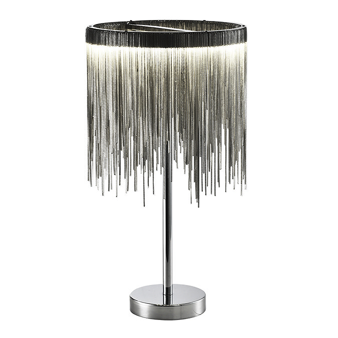 Revive Silver Waterfall Table Lamp