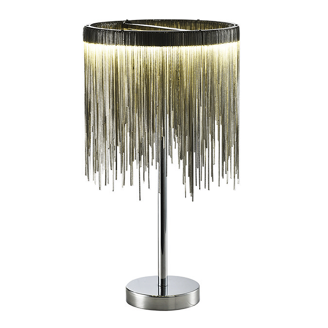 Revive Silver Waterfall Table Lamp