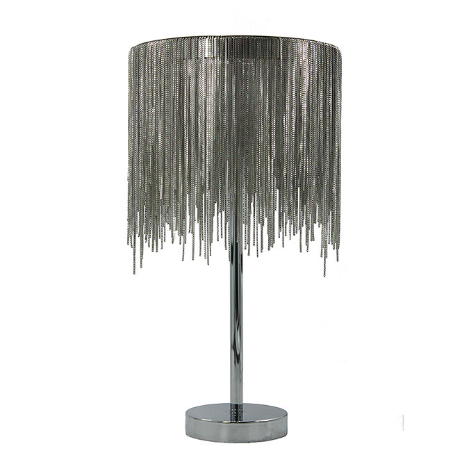 Revive Silver Waterfall Table Lamp