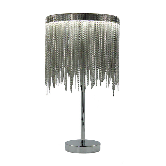 Revive Silver Waterfall Table Lamp