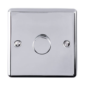 Revive Single Dimmer Light Switch - Polished Chrome Large Image