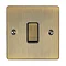 Revive Single Light Switch - Antique Brass Large Image