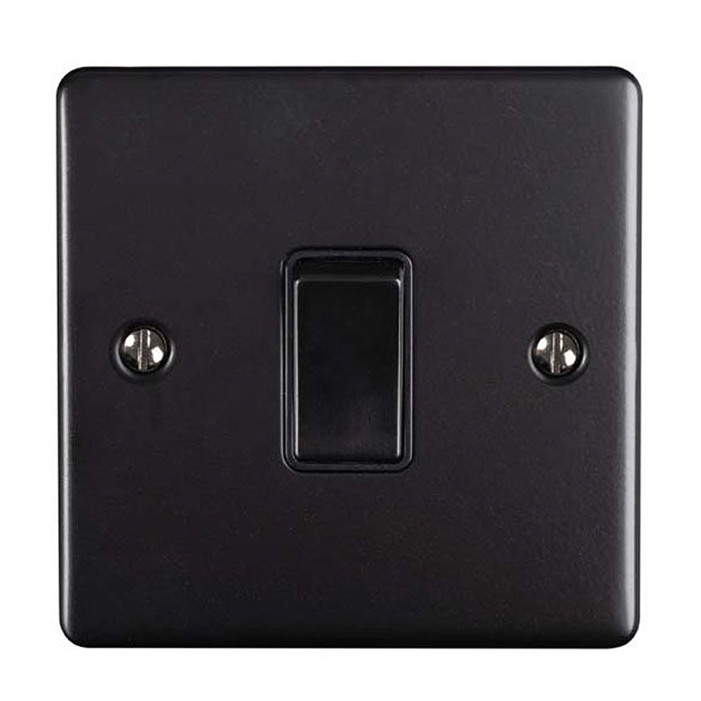 Ellis & Co 1 Gang 10A 2 Way Light Switch Matt Black