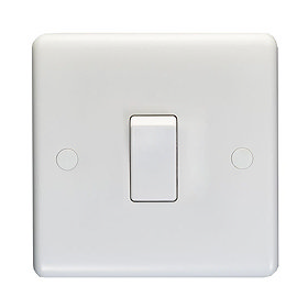 Revive Single Light Switch - White Large Image