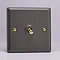 Revive Single Toggle Light Switch - Slate Grey/Brass  Large Image