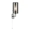 Revive Single Wall Light with Smoked Glass Tube Shade Large Image