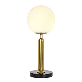 Revive Sphere Brushed Brass Table Lamp