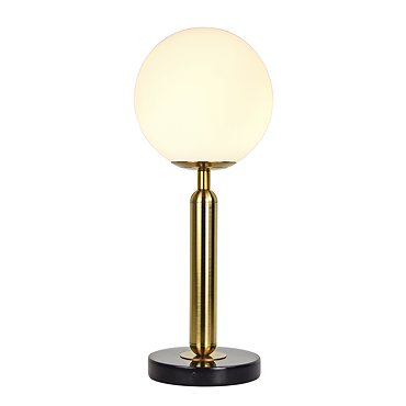 Revive Sphere Brushed Brass Table Lamp