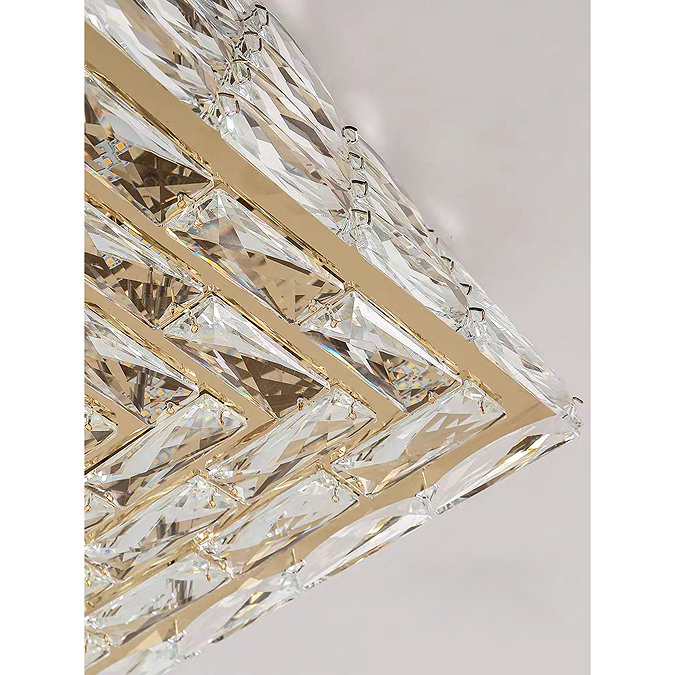 Revive Square Crystal Glass Ceiling Light