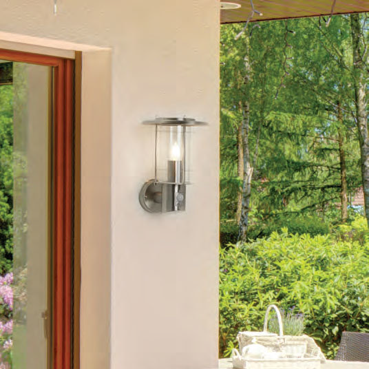 Revive Outdoor Lantern Wall Light with PIR Sensor  Profile Large Image
