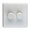 Revive Twin Dimmer Light Switch - White Large Image