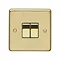 Revive Twin Light Switch - Brushed Brass