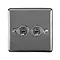 Revive Twin Toggle Light Switch - Black Nickel Large Image