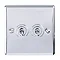 Revive Twin Toggle Light Switch - Polished Chrome   Large Image