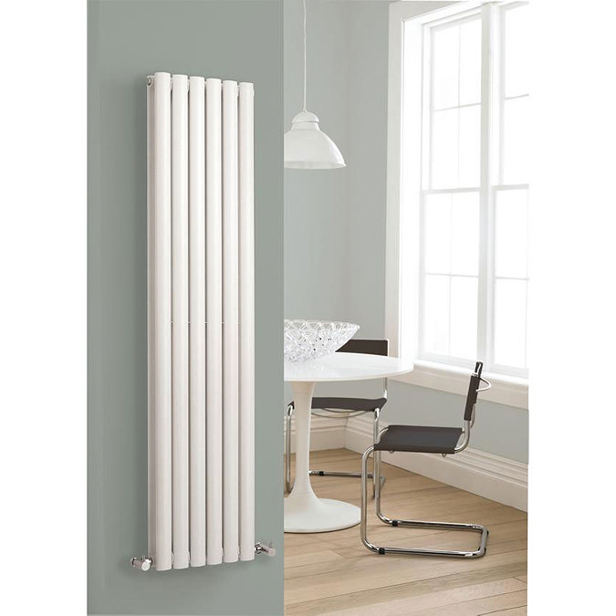 Hudson Reed Revive Vertical Double Panel Designer Radiator - White - HL326 Feature Large Image