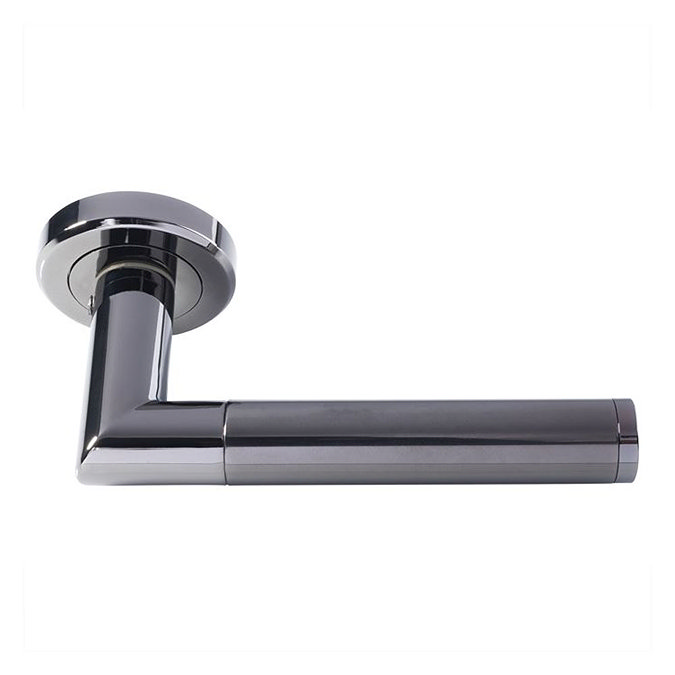 Revive Vesta Round Door Lever Handles - Black Nickel  Feature Large Image