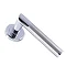 Revive Vesta Round Door Lever Handles - Polished Nickel / Satin Nickel Profile Large Image