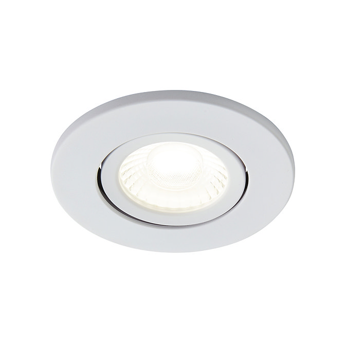 Ellis & Co IP65 LED White Round Tiltable Bathroom Downlight