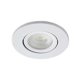 Ellis & Co IP65 LED White Round Tiltable Bathroom Downlight